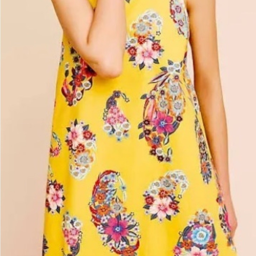 Maeve Yellow Halter Sundress Sleeveless Midi